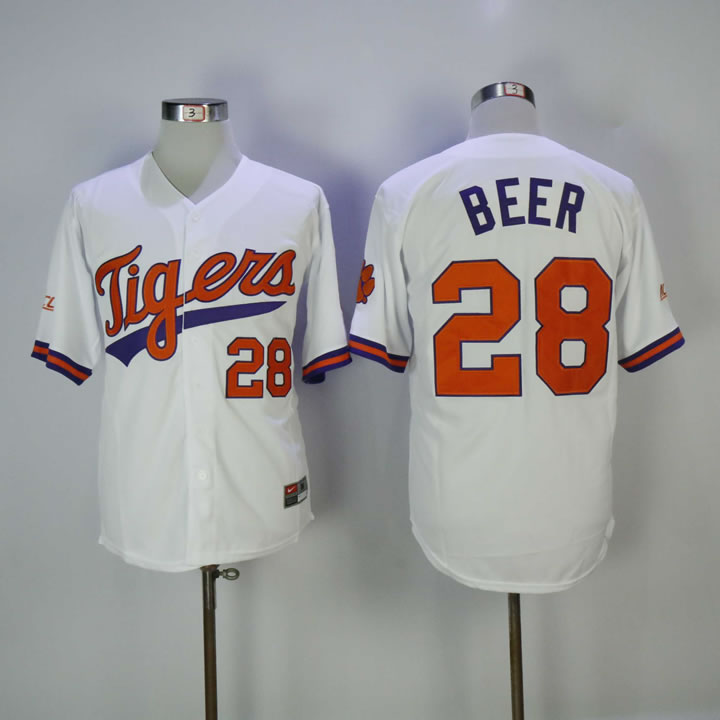 Clemson Tigers 28 Seth Beer White Nike College Baseball Jersey,We sell and wholesale Clemson Tigers 28 Seth Beer White Nike College Baseball Jersey on line form chian!